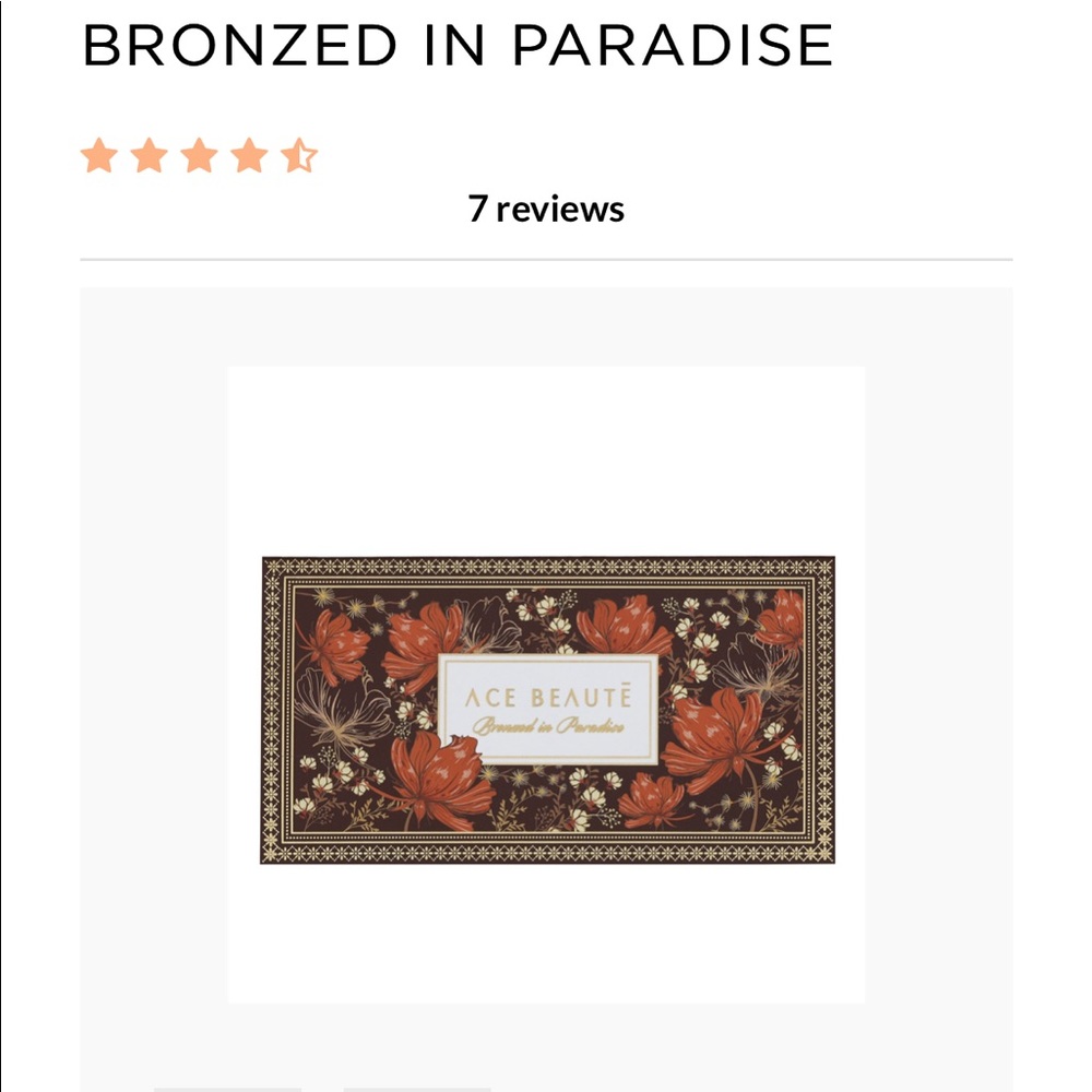 Bronzer Palette